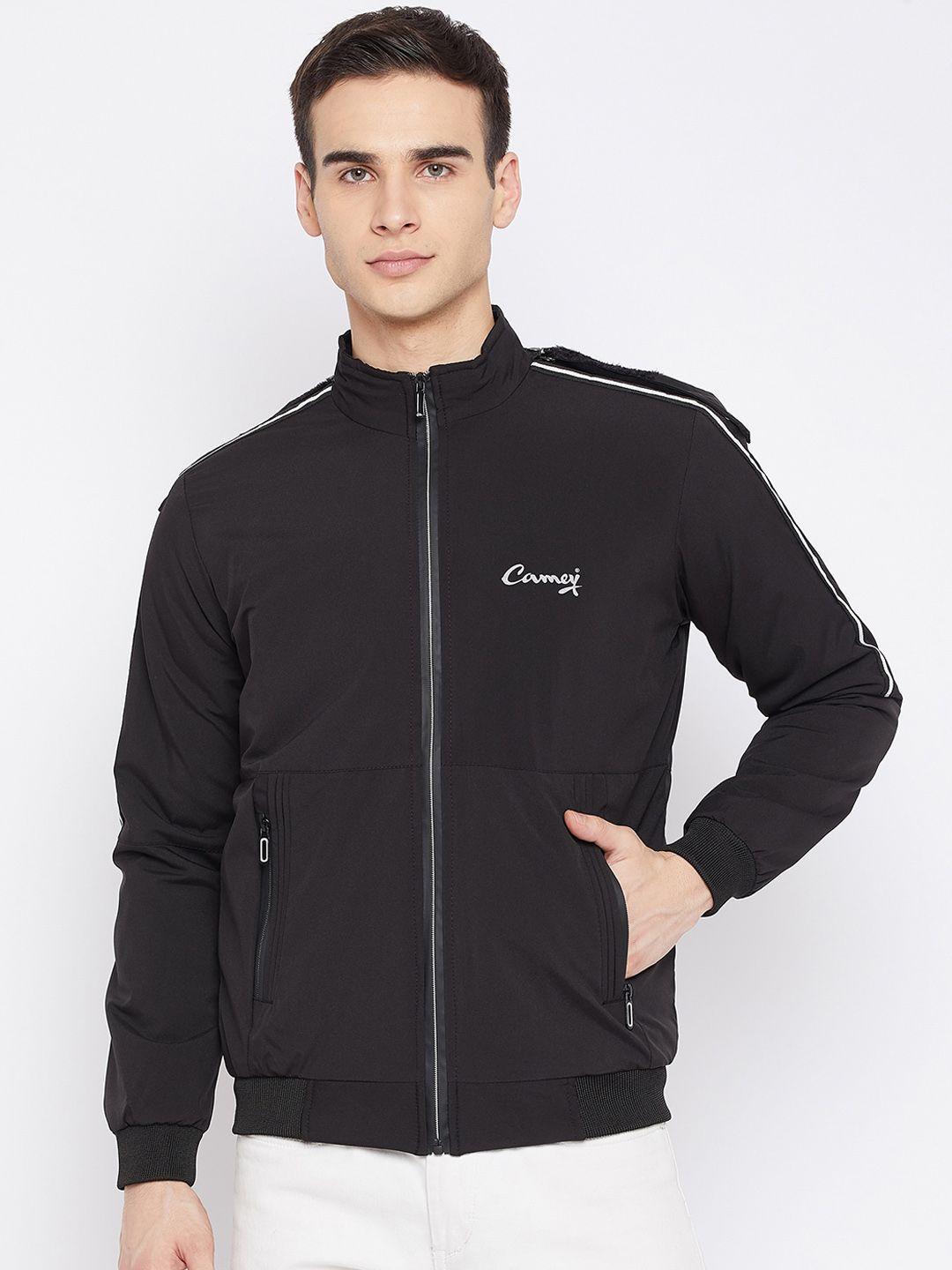 camey men black lightweight bomber jacket