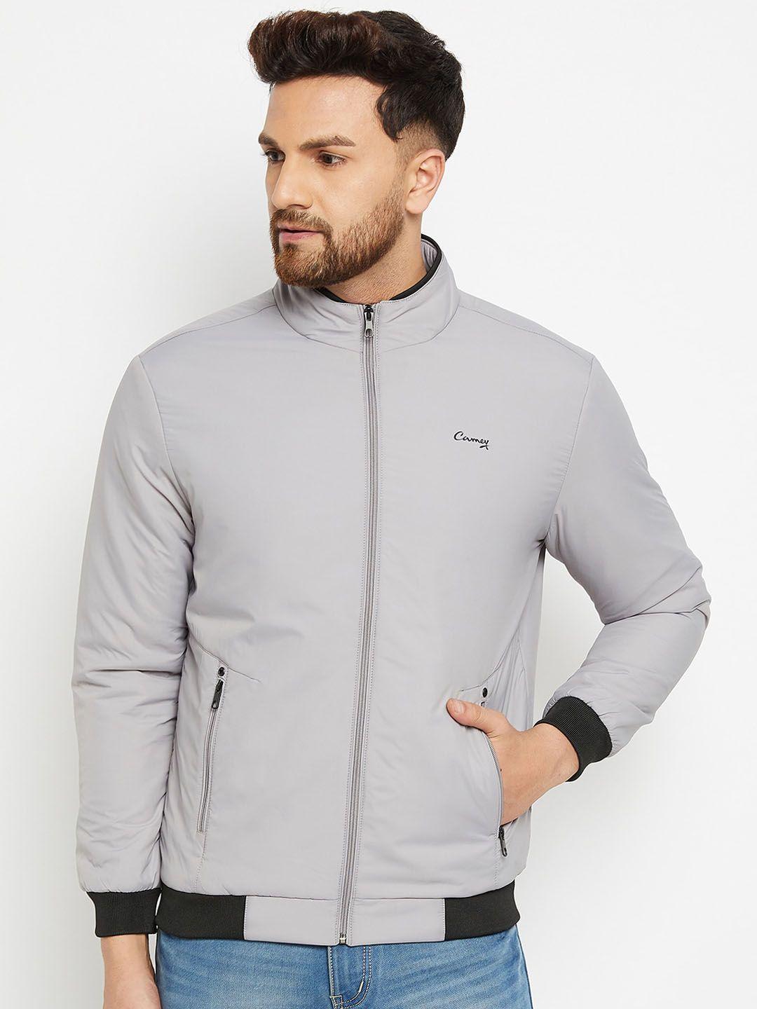 camey men grey lightweight bomber jacket