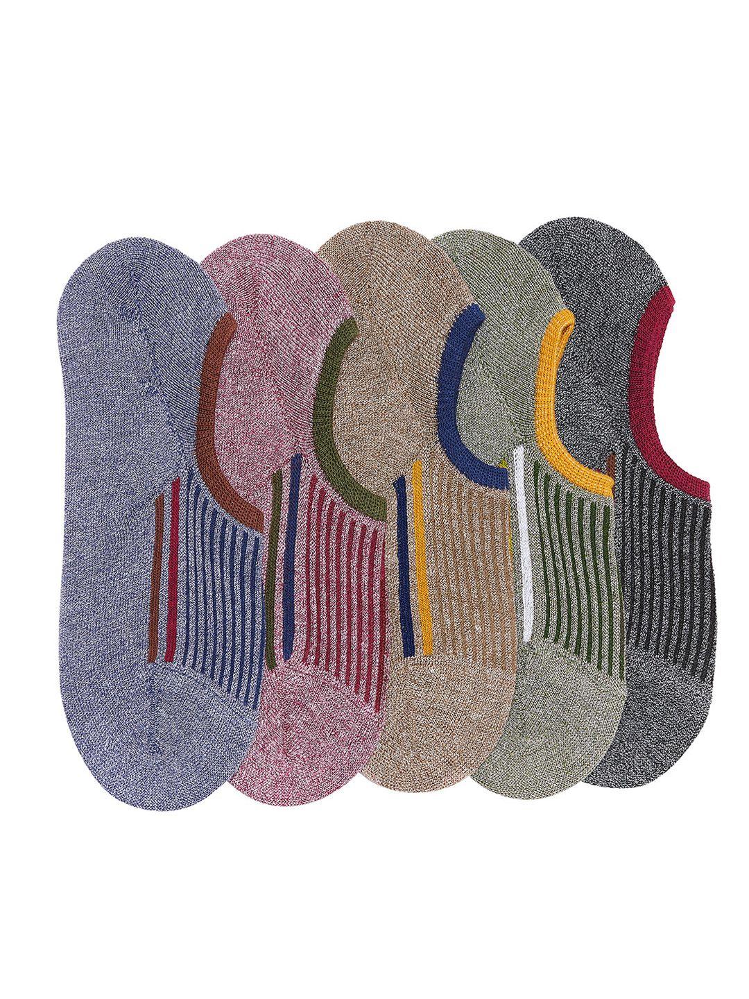 camey men pack of 5 multicoloured shoe liners