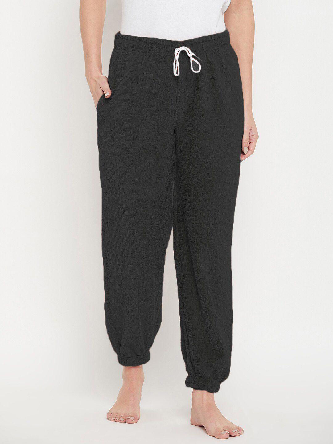 camey mid rise relaxed-fit woolen lounge joggers