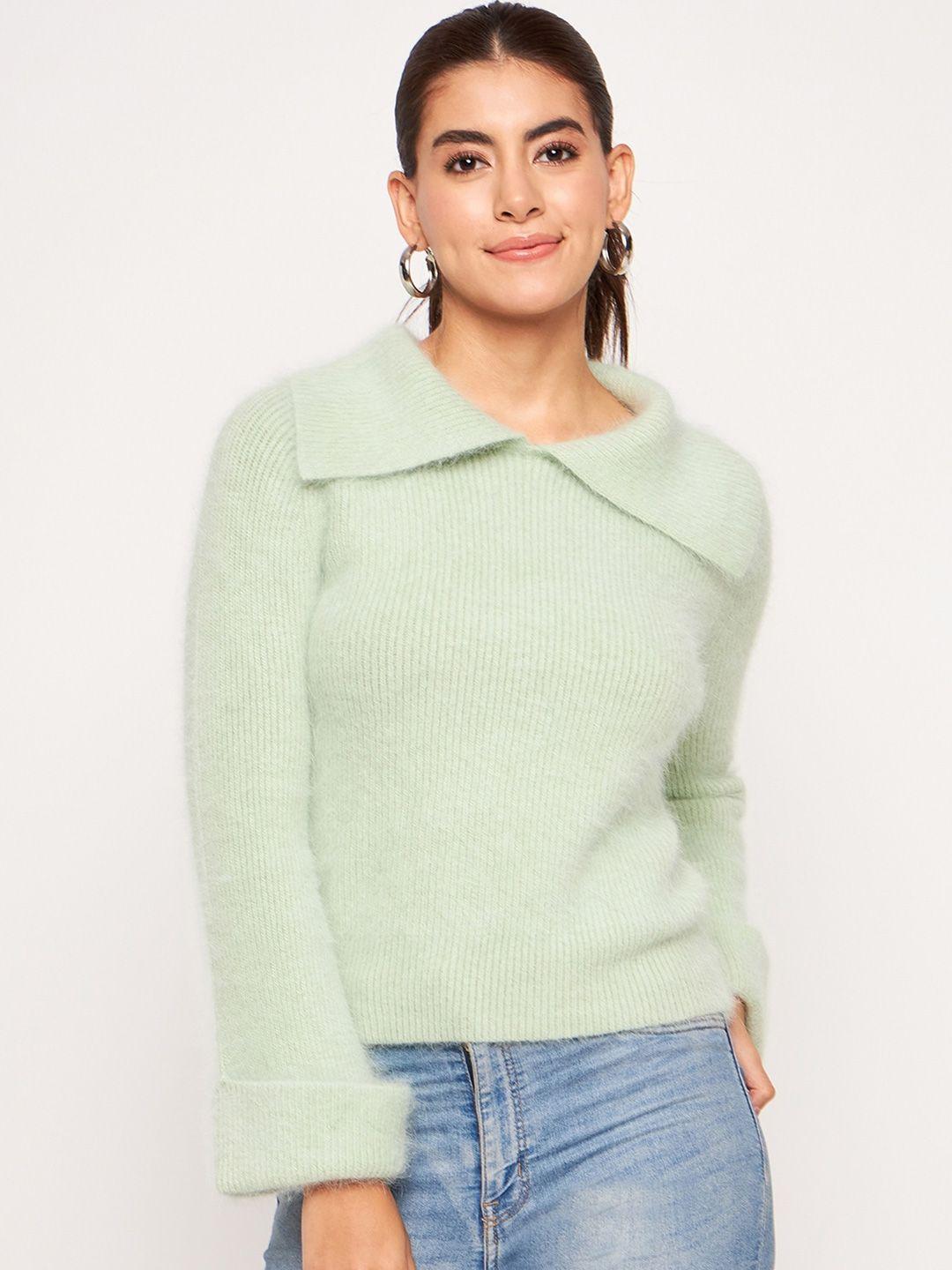 camey round neck ribbed pullover sweaters