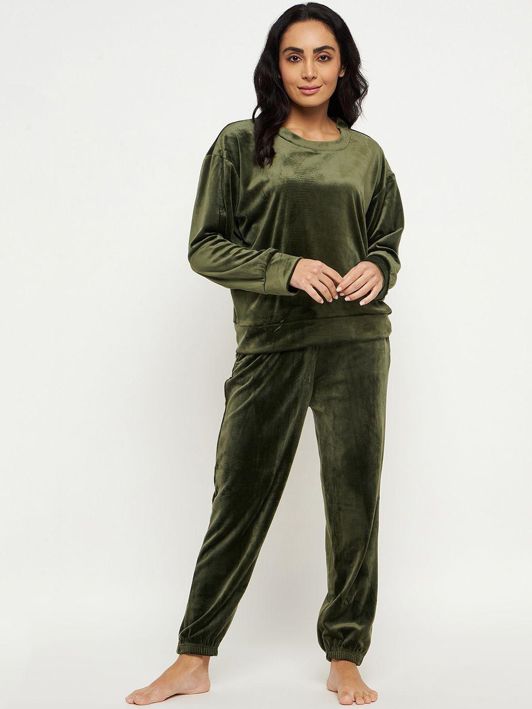 camey velvet top and pyjamas night suit