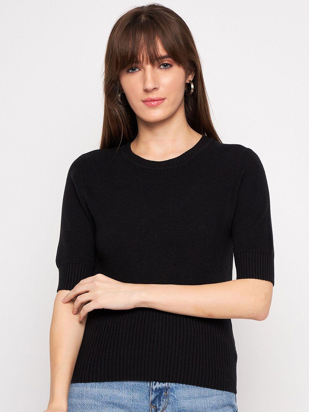 camey women black woollen pullover