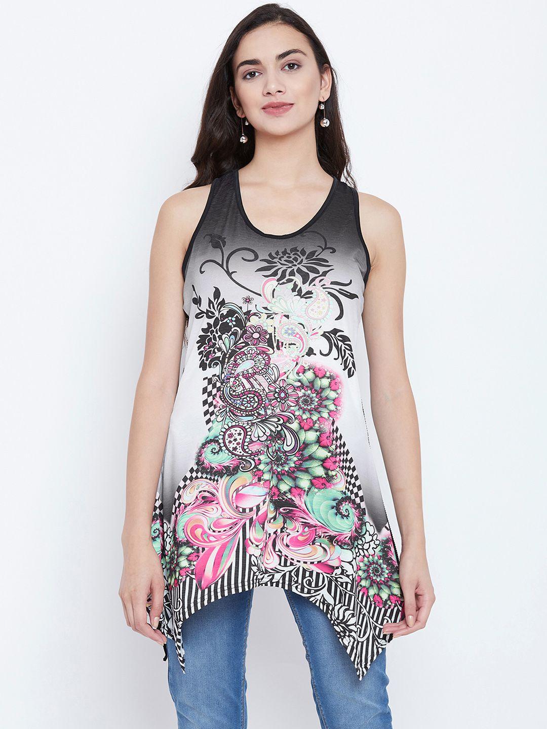 camey women multicoloured floral print tank top