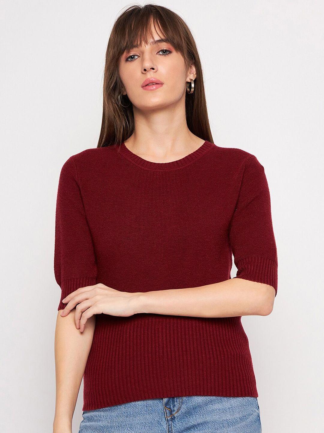 camey women red woollen pullover