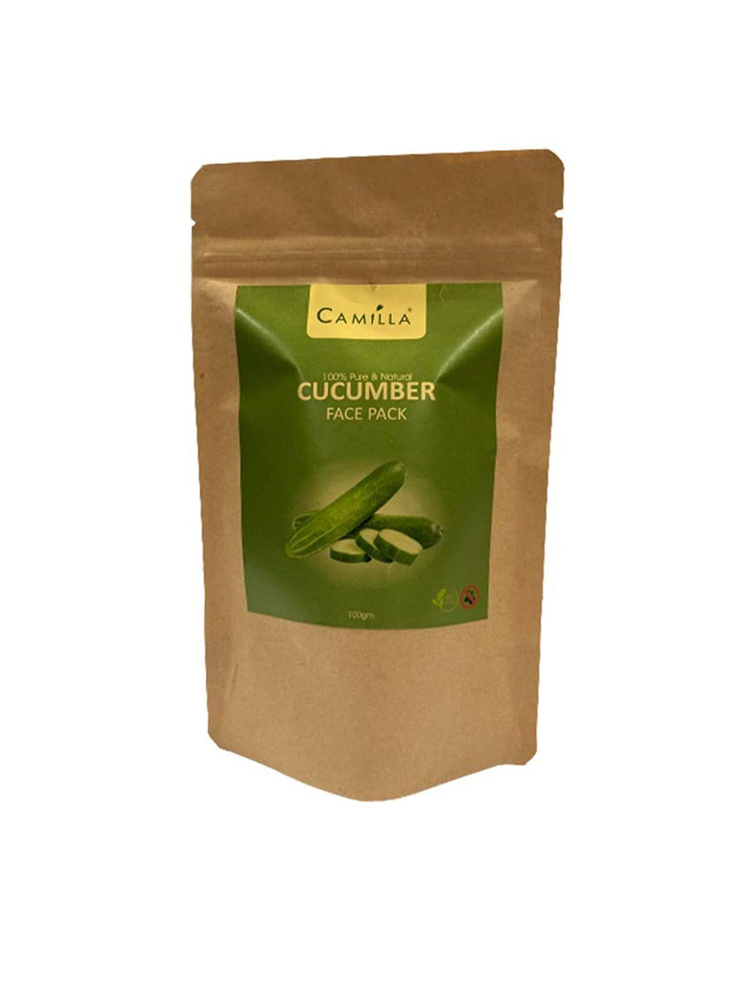 camilla 100% pure & natural cucumber face pack - 100 g