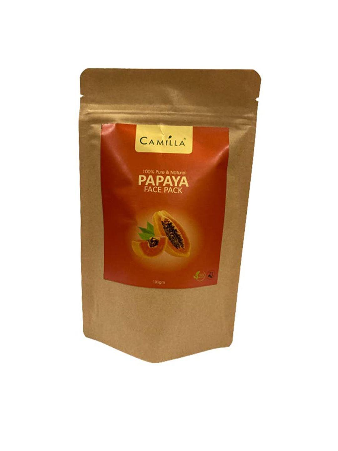 camilla 100% pure & natural papaya face pack - 100 g