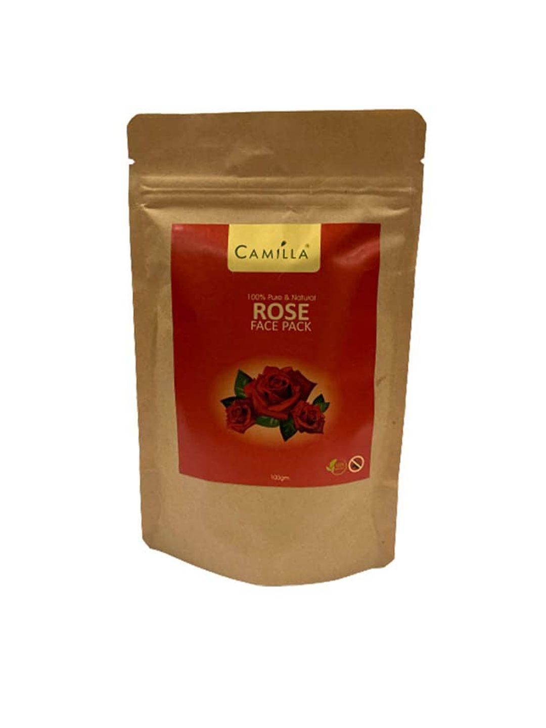 camilla 100% pure & natural rose face pack - 100 g