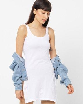 camisole dress with side slits
