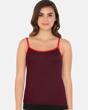 camisole with contrast straps