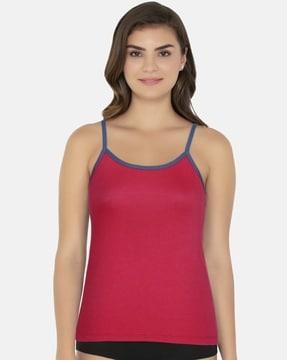 camisole with contrast straps