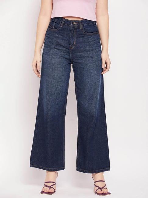 camla by madame indigo flared fit mid rise jeans