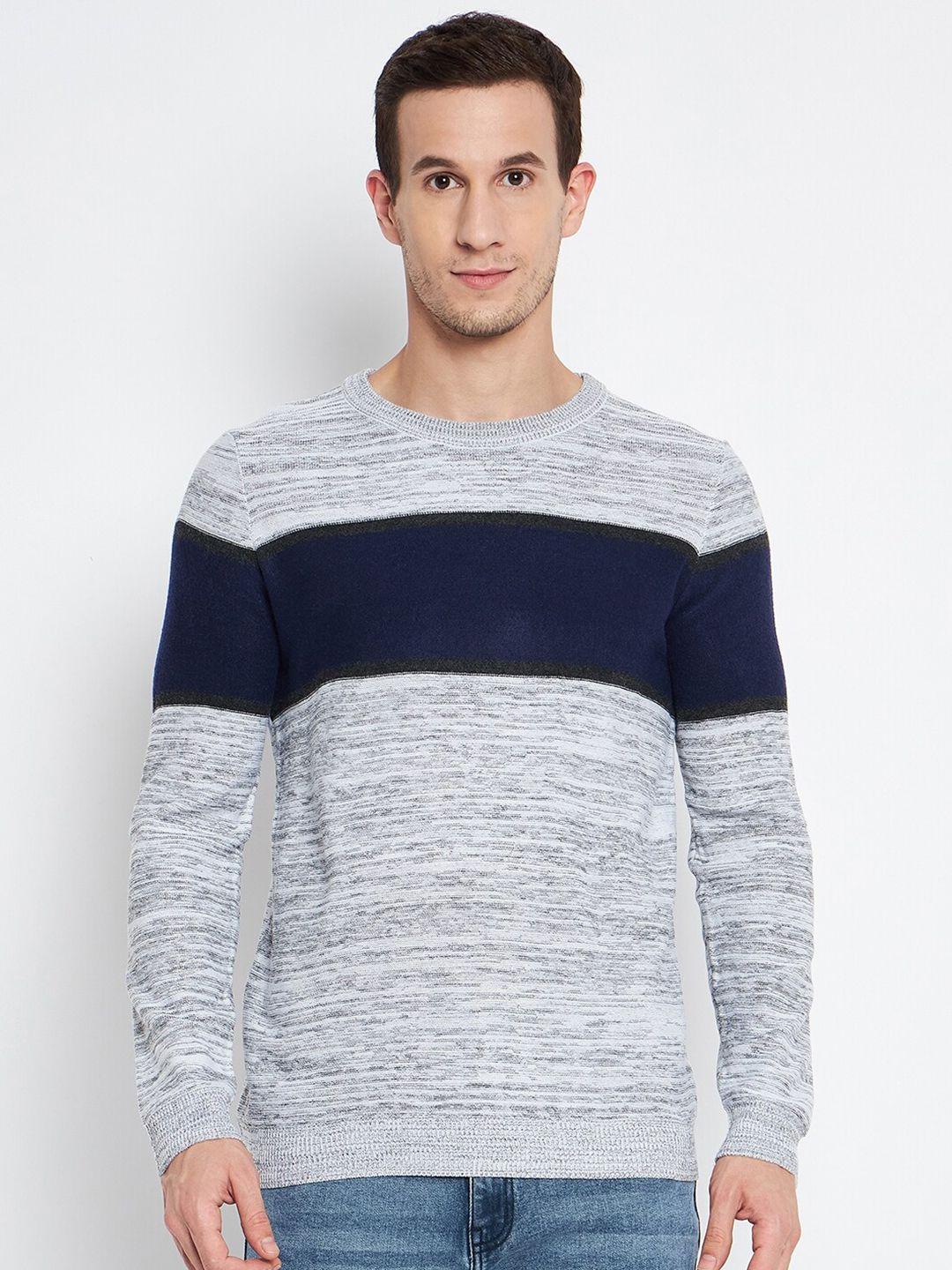 camla colourblocked round neck pullover