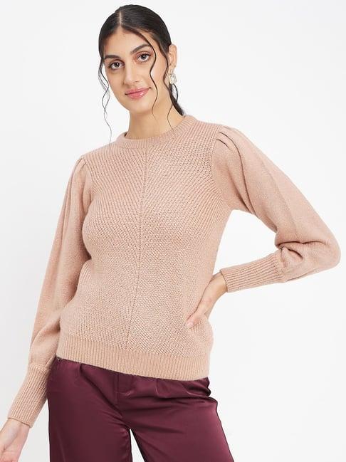 camla dusty pink regular fit sweater