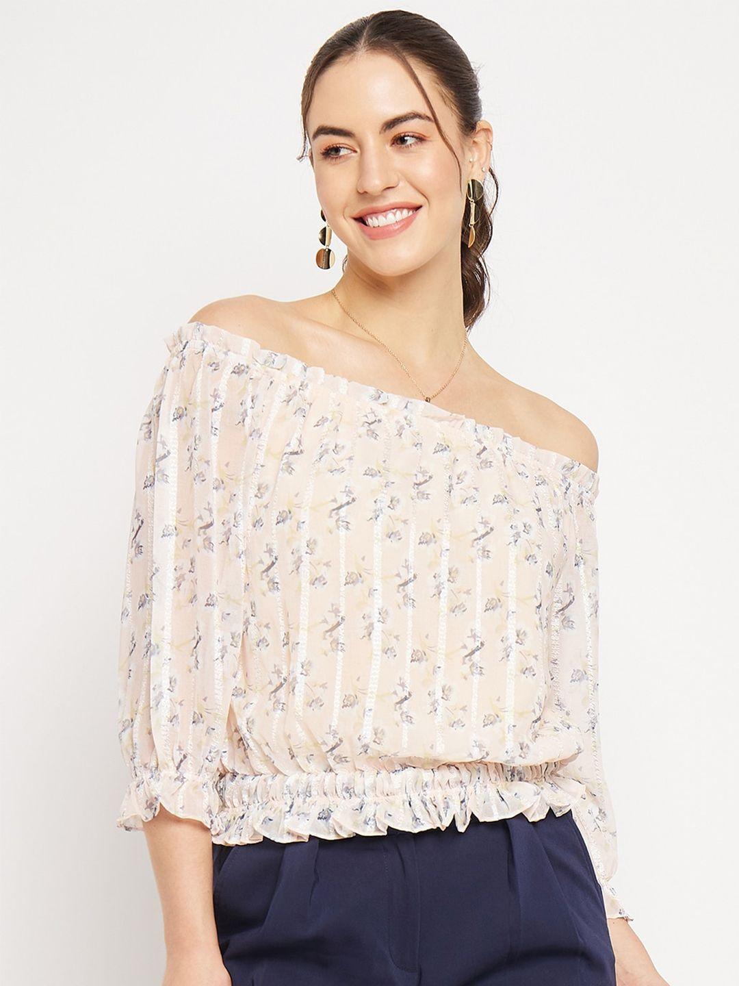 camla floral printed opaque casual shirt