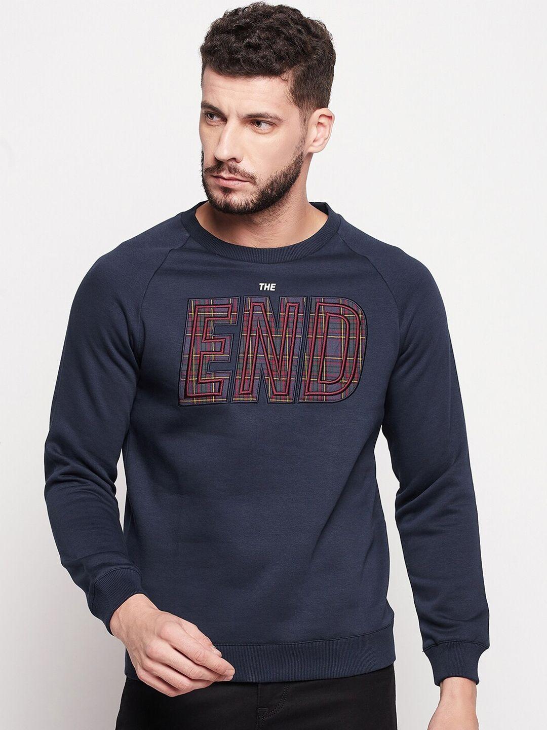 camla men printed embroidered sweatshirt