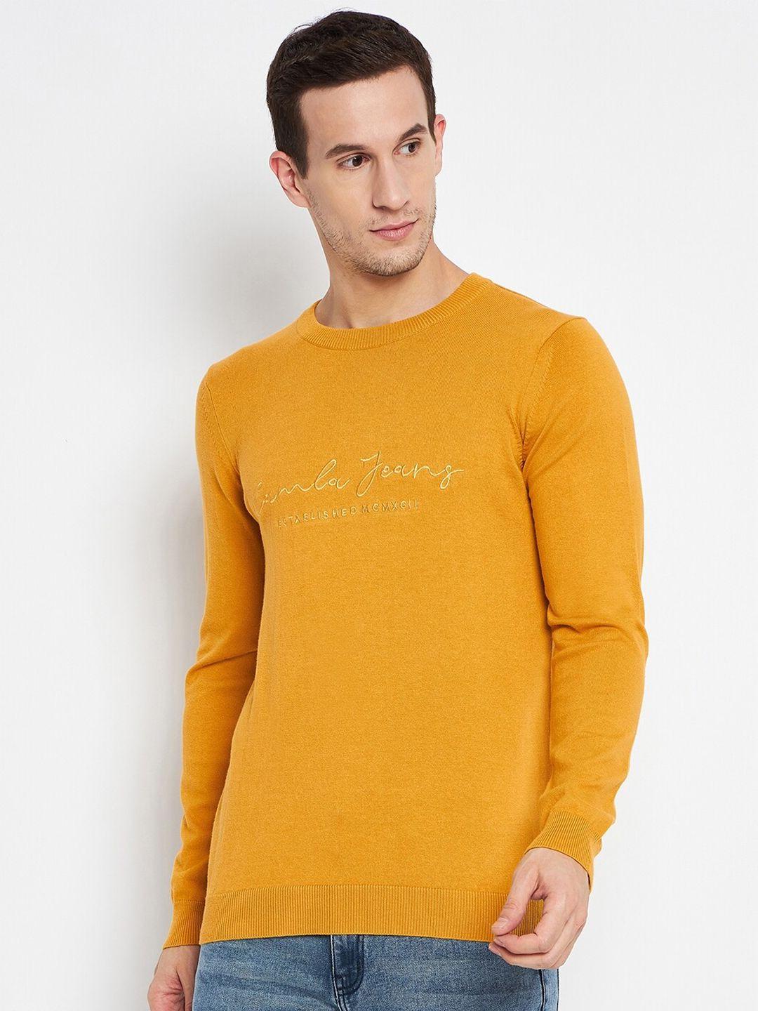 camla self design round neck pullover