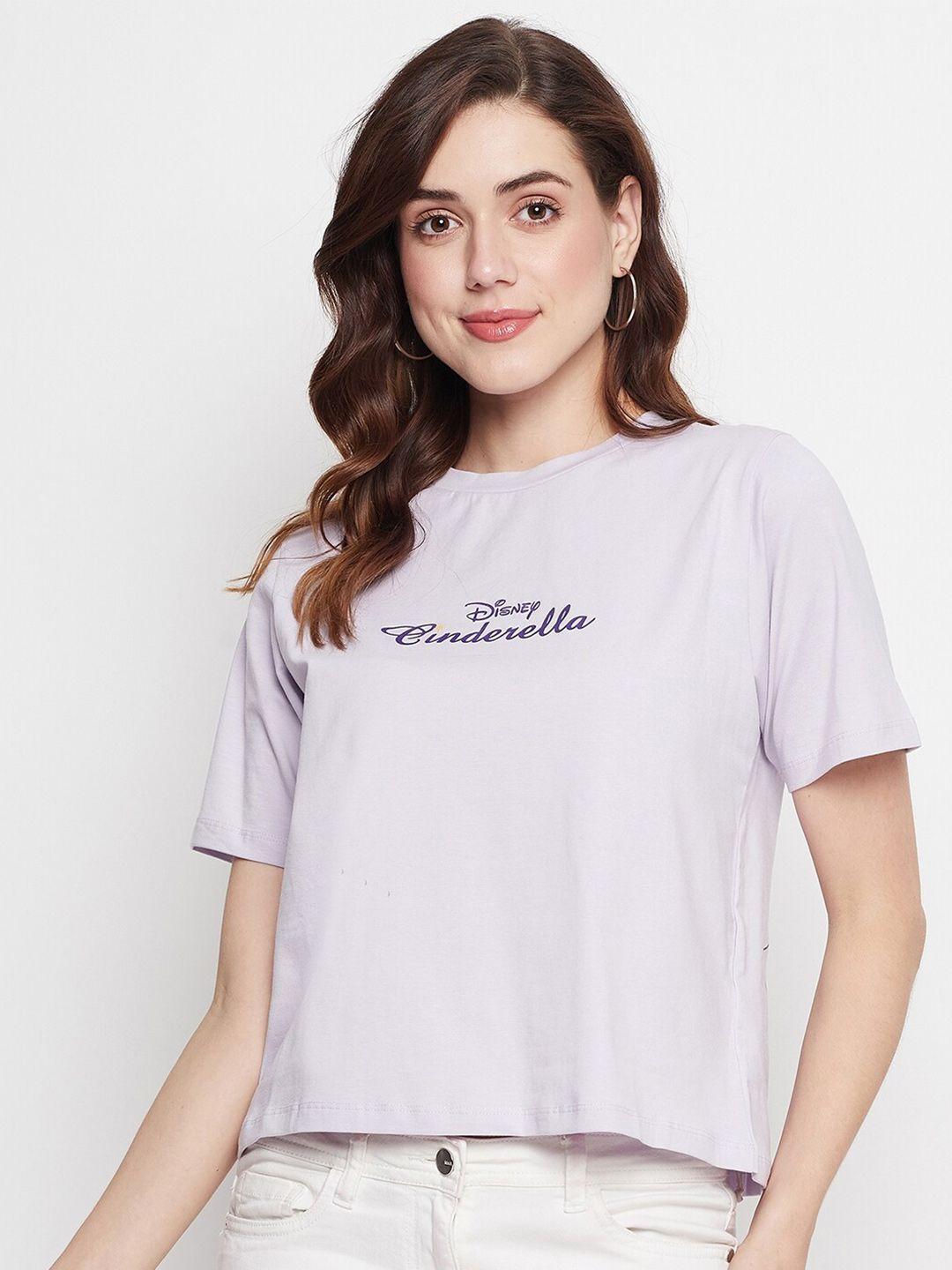 camla typography printed boxy cotton top