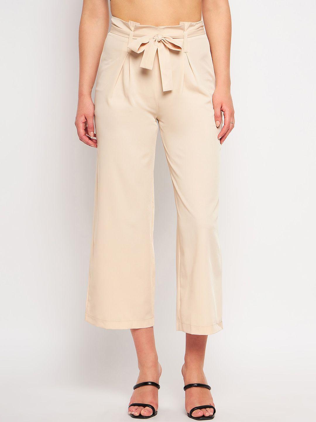 camla women loose fit pleated trousers