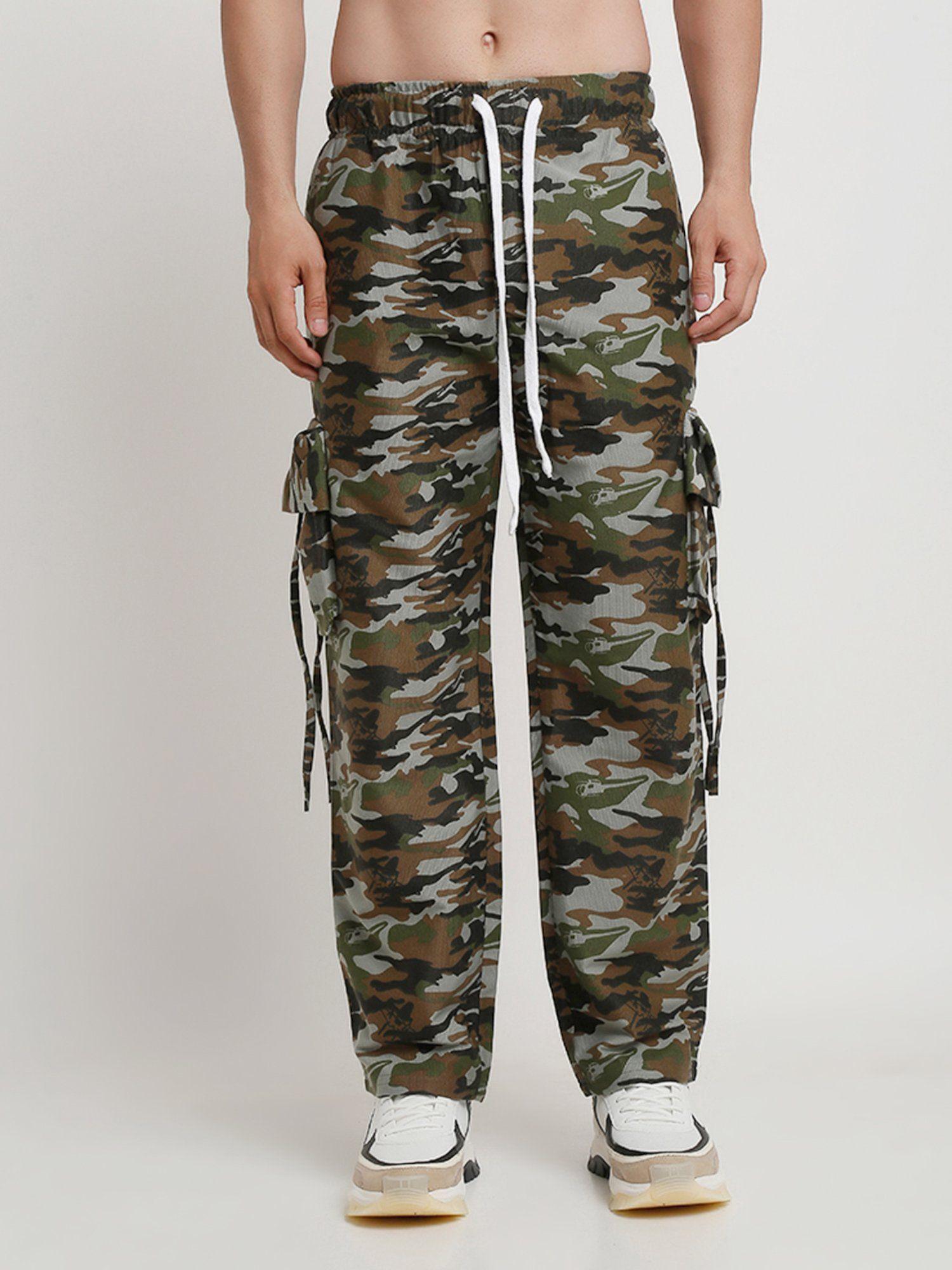 camo multi utility cargo pants