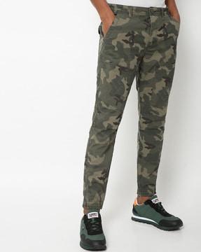 camo print joggers pants