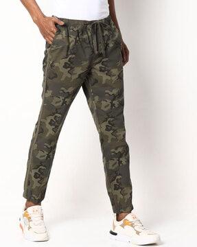 camo print pants with insert pockets