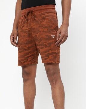 camo print shorts with insert pockets
