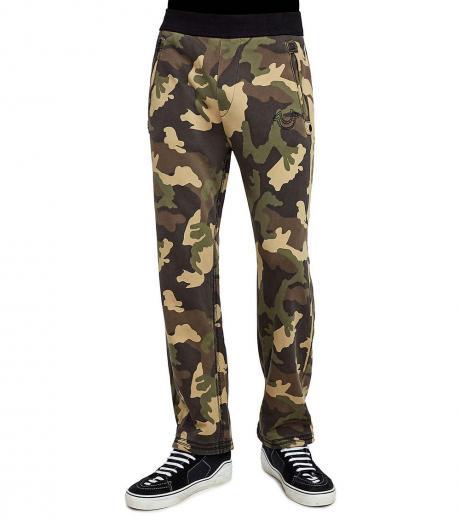 camo print slim sweatpants