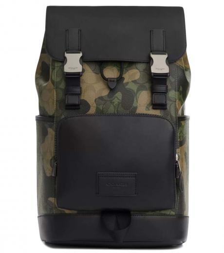 camo print track large backpack