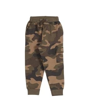 camouflage pattern jogger trackpants