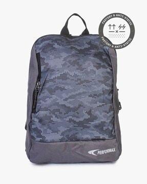 camouflage print backpack
