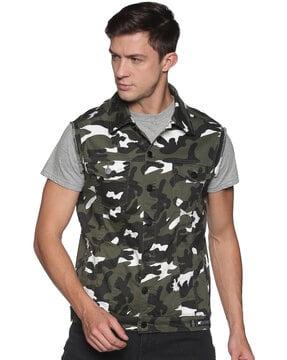 camouflage print bomber jacket