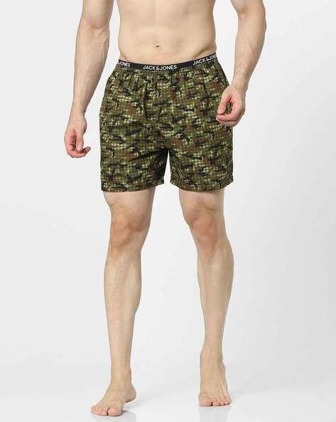 camouflage print boxers with insert pockets
