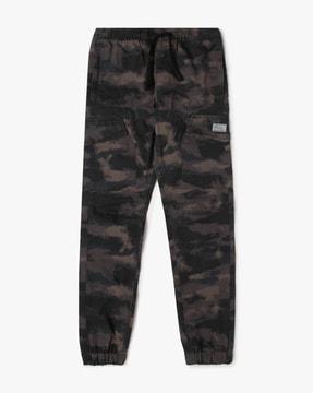 camouflage print cargo joggers