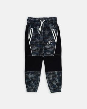 camouflage print cotton joggers