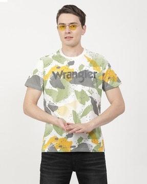 camouflage print crew-neck t-shirt