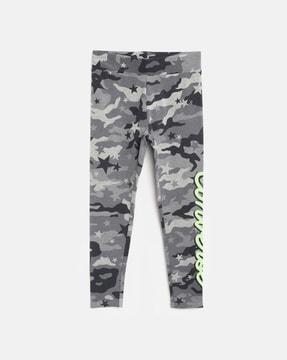 camouflage print leggings