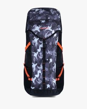 camouflage print travel backpack