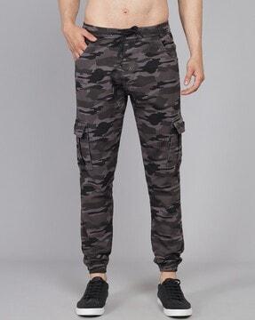 camouflage relaxed fit cargo pants
