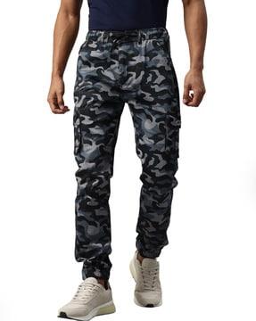 camouflage relaxed fit jogger pants