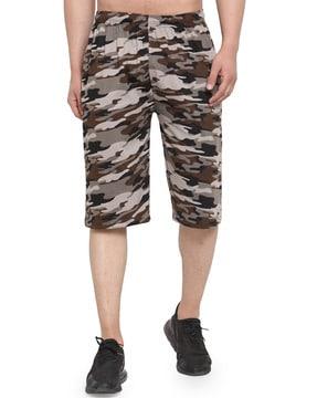 camouflage short with drawstrings