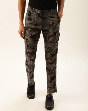camouflage slim fit cargo pants
