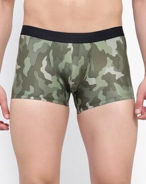 camouflage trunks with elasticated waistband