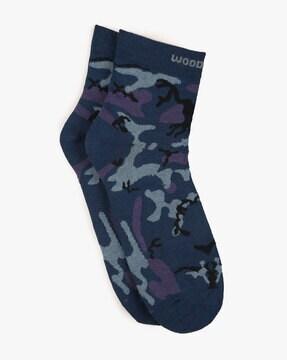 camouflage ankle-length socks