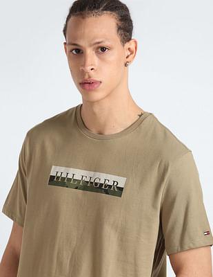 camouflage graphic regular fit t-shirt