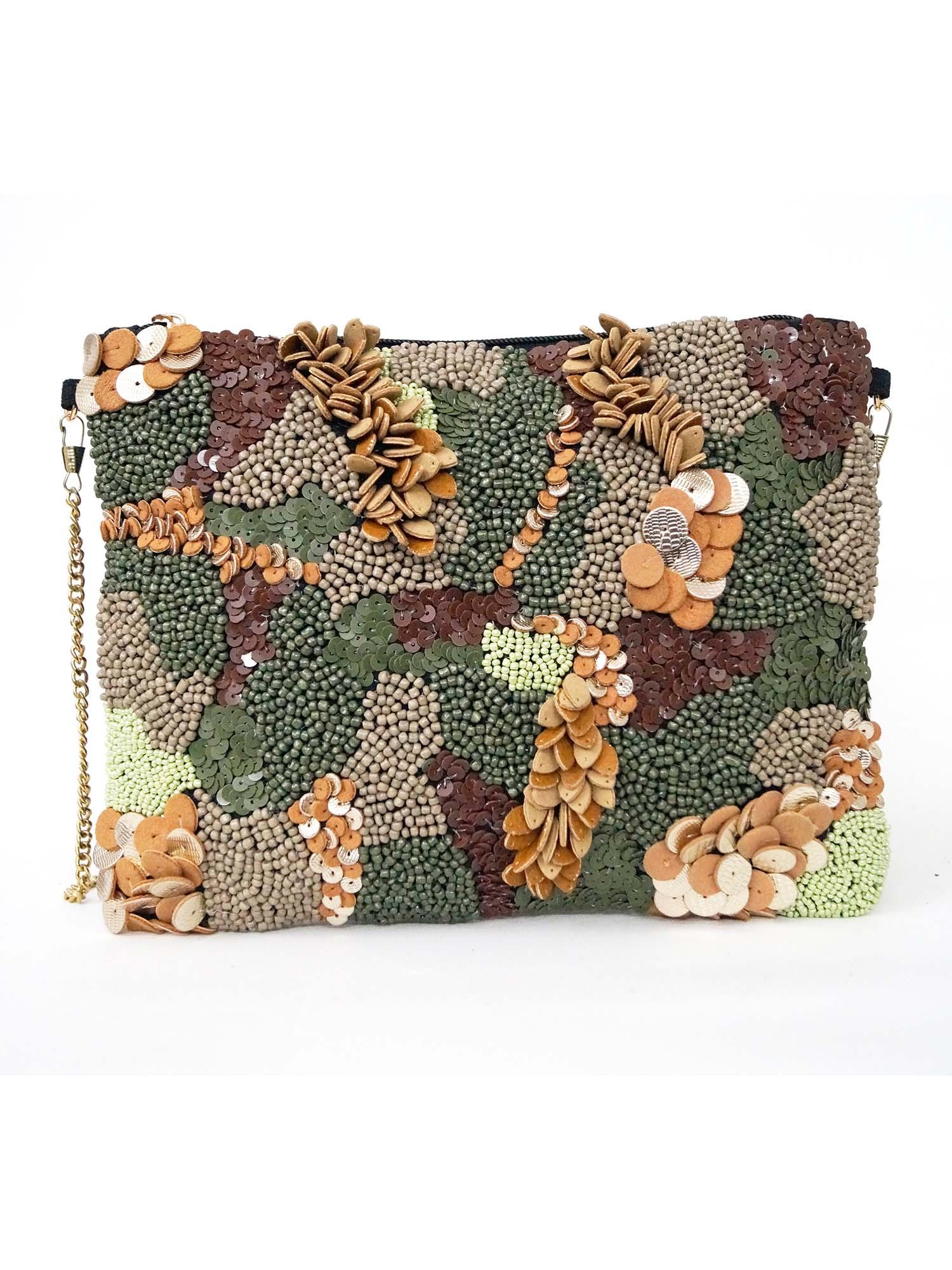 camouflage handcrafted sling bag