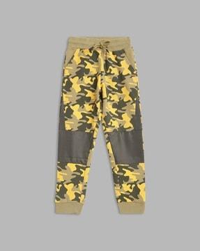 camouflage mid-rise joggers