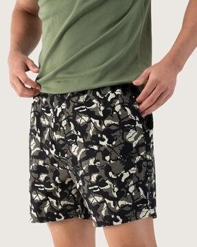 camouflage print boxers with insert pockets