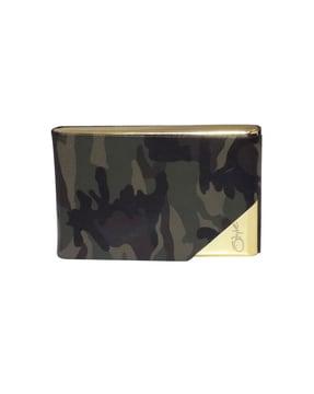 camouflage print card holder