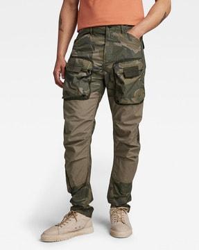 camouflage print cargo pants